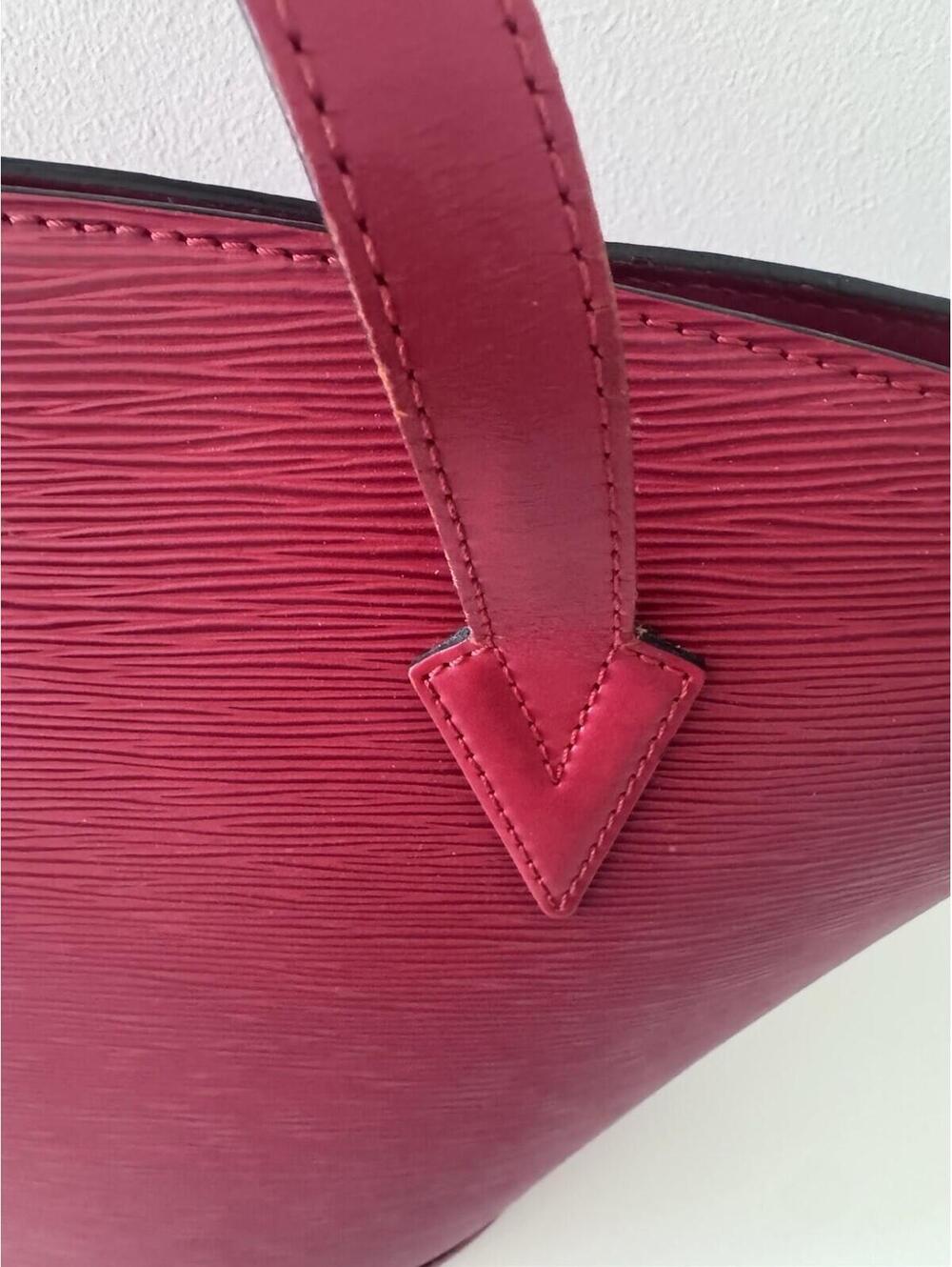 Louis Vuitton Saint Jacques Shoulder Bag Castilian Red Epi Leather - Picture 9 of 9